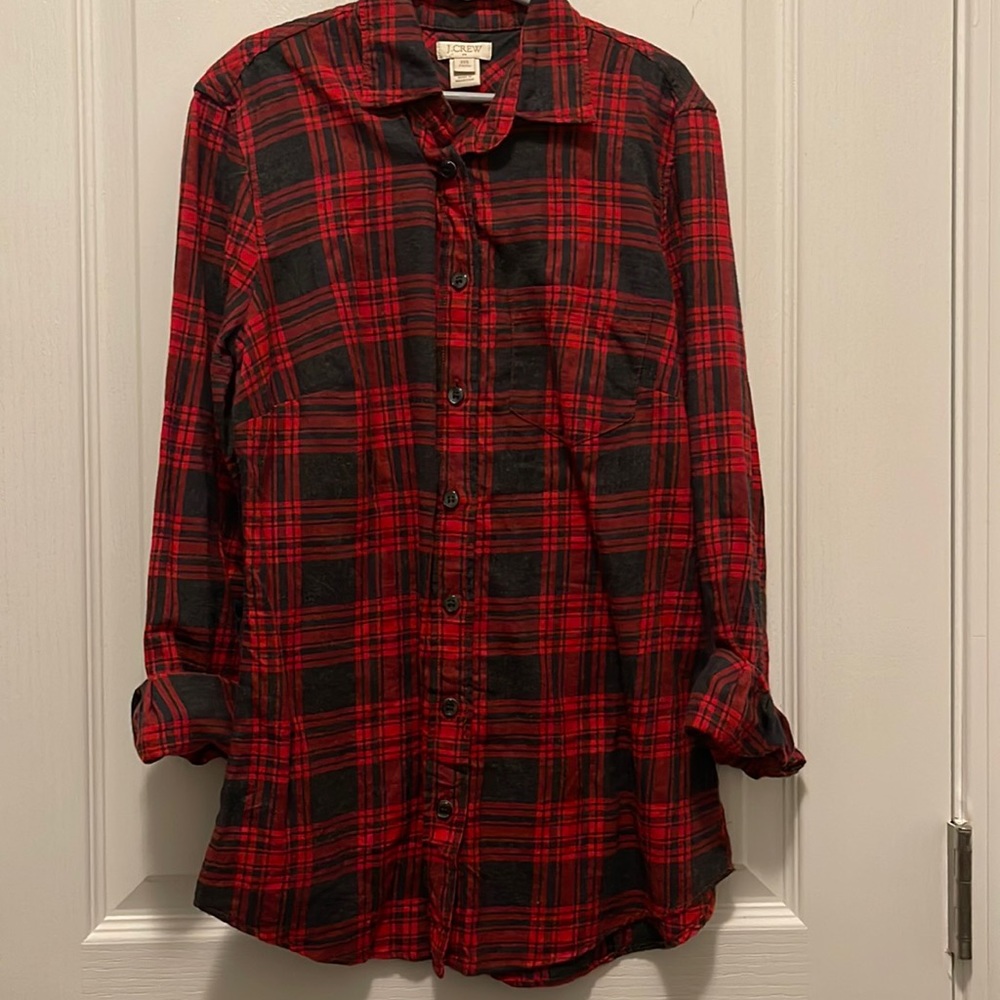Jcrew Women’s plaid button down shirt